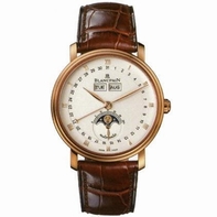 Mens Blancpain Villeret 6263-3642a-55b Rose Gold Watch