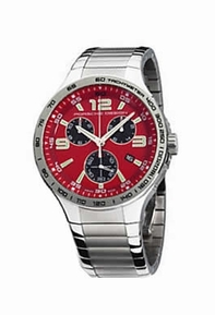 Porsche Design Flat Six 6320.41.84.0250 Red Dial Watch