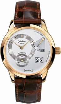 Glashutte PanoReserve 65-01-01-01-04 Rose Gold Case Swiss Watch