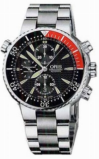 Black Oris 674-7599-7154MB Mens Titanium Watch