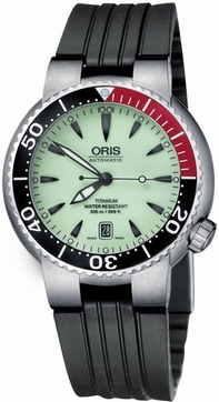 Oris 733-7562-7159RS 44mm 300 meters / 1000 feet Water Resistant Watch