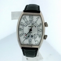 Franck Muller Cintree Curvex 7850 White Gold Case Swiss Watch