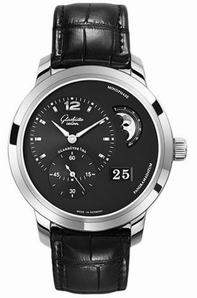 Black Glashutte 90-02-33-14-05 Mens Stainless Steel Watch