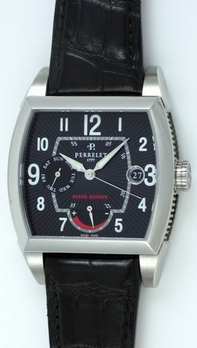 Mens Perrelet Power Reserve A1021/3 Stainless Steel Watch