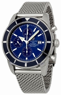 Blue Breitling A1332016-C7-144A Mens Stainless Steel Watch