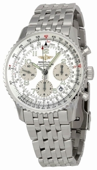 Silver Breitling A2332212-G5-431A Mens Stainless Steel Watch