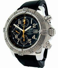 Black Breitling A13380 Mens Stainless Steel Watch