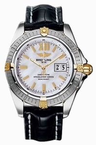 Mens Breitling Windrider Cockpit A4935053-A5-469 Yellow Gold Watch