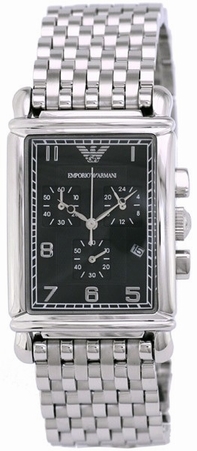 Emporio Armani Classic AR0299 Black Dial Watch