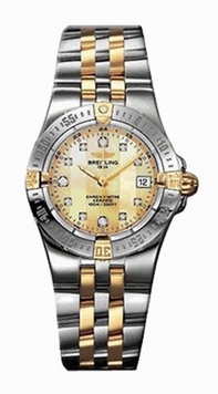 Breitling Windrider Starliner B7134053-I5-519 Yellow Dial Watch