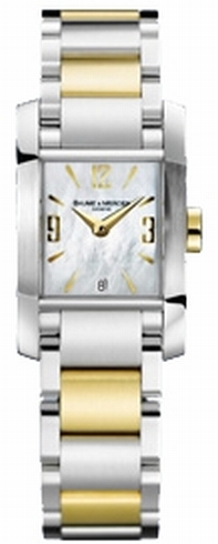 Ivory Baume Mercier Baume 8600 Womens Two Tone Watch