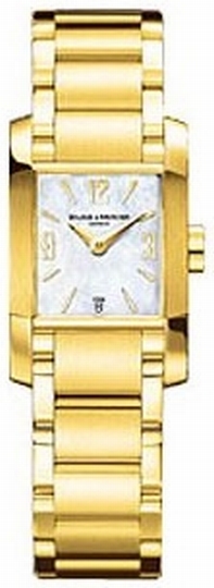 Womens Baume Mercier Diamant Baume 8696 Yellow Gold Watch