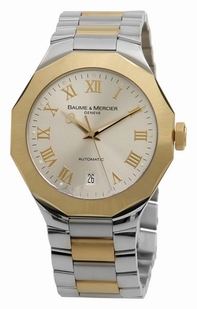 Silver Baume Mercier Baume 8717 Mens Two Tone Watch