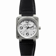 Mens Bell Ross BR 01 BR 01-96 Stainless Steel Watch