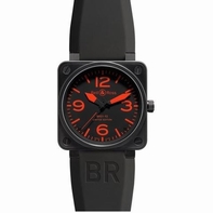 Mens Bell Ross BR 01 BR01-9 Stainless Steel Watch