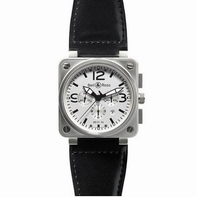 White Bell Ross BR01-94 Mens Stainless Steel Watch