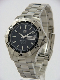 Black Tag Heuer WAF2010.BA0818 Mens Stainless Steel Watch