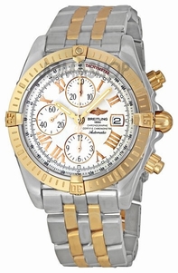 Breitling Windrider Chronomat Evolution C1335612-A6-372C Yellow Gold Case Swiss Watch