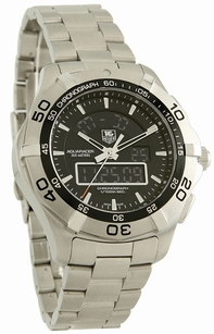 Black Tag Heuer CAF1010.BA0821 Mens Stainless Steel Watch