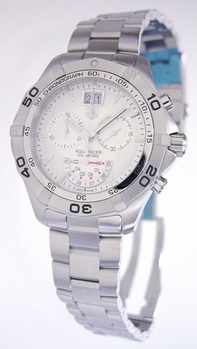 Tag Heuer Aquaracer Mens CAF101B.BA0821 Silver Dial Watch