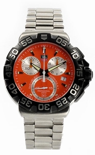 Orange Tag Heuer CAH1113.BA0850 Mens Stainless Steel Watch