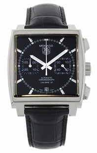 Black Tag Heuer CAW2110.FC6177 Mens Stainless Steel Watch