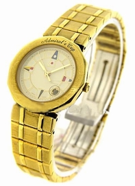 Corum Admirals Cup COR67 Yellow Gold Case Swiss Watch