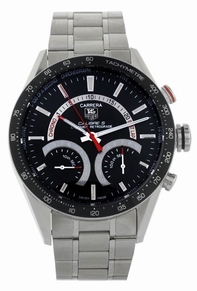 Tag Heuer Carrera Calibre S Laptimer CV7A10.BA0795 Black Dial Watch