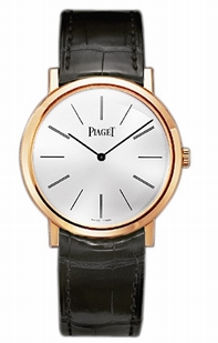 Silver Piaget GOA31114 Mens Rose Gold Watch