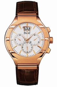 Silver Piaget GOA32039 Mens Rose Gold Watch