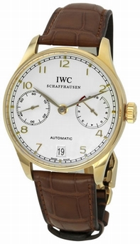 IWC Portuguese IW500101 Rose Gold Case Swiss Watch