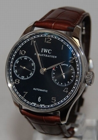 Black IWC IW500106 Mens White Gold Watch