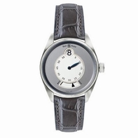 Grey Bell Ross Jumping Hour Mens Platinum Watch