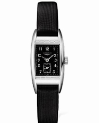 Black Longines L2.194.4.53.3 Unisex Stainless Steel Watch