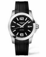 Black Longines L3.658.4.56.2 Unisex Stainless Steel Watch