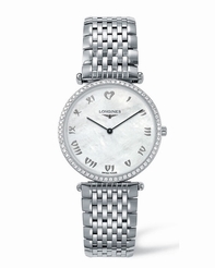 White Longines L4.741.0.09.6 Unisex Stainless Steel Watch