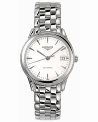 White Longines L4.774.4.12.6 Unisex Stainless Steel Watch