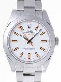 Rolex Mens Stainless Steel, Polished Watch 116400W