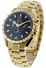 Black Omega 3151.50.00 Mens Yellow Gold Watch