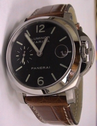 Black Panerai PAM 00048 Mens Stainless Steel Watch