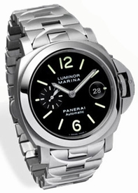 Black Panerai PAM 00220 Mens Stainless Steel Watch