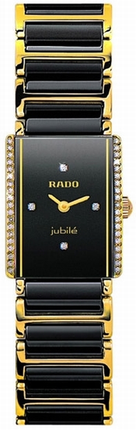 Black Rado R20339712 Womens White Gold Watch