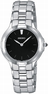 Quartz Seiko SFQ833 Womens Black Watches