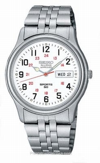 Seiko Dress Stainless Steel SGGA59 White Dial Watch