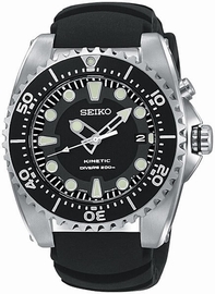 Quartz Seiko SKA413 Mens Black Watches