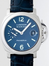 Blue Panerai PAM00119 Mens Stainless Steel Brushed Watch