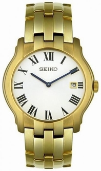 Seiko Dress Gold-Tone Series SKP178 Watch