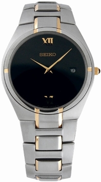 Seiko Dress Two-Tone SKP308 Two Tone Case Swiss Watch