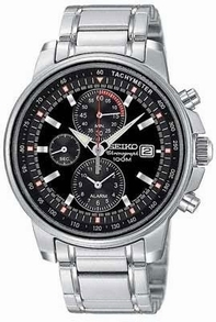 Seiko Chronograph SNAA61 Black Dial Watch