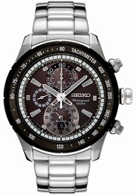 Seiko Chronograph SNAC89P Stainless Steel Case Swiss Watch